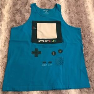 Nintendo Gameboy Blue Teal Tank Top Sz 2XL Games